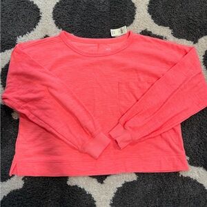 NWT Aerie Coral Long Sleeve Tee for women